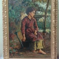 QUADRO  PITTURA ad'olio, su Tela,La Condadinella 