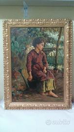 QUADRO  PITTURA ad'olio, su Tela,La Condadinella 