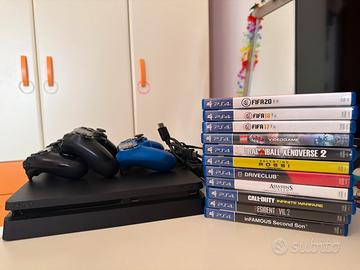 Sony PS4 Slim 1TB completa – 3 pad + giochi