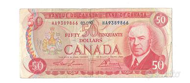 Banconota 50 Dollari Canada 1975