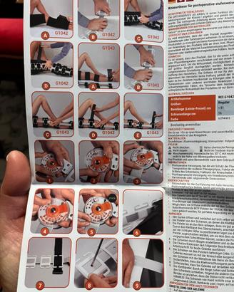 Ortesi post-operatoria per ginocchio