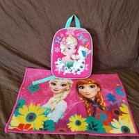 SET FROZEN: ZAINO ASILO +TAPPETO