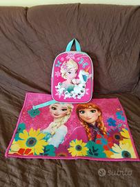 SET FROZEN: ZAINO ASILO +TAPPETO