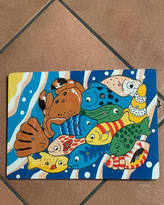 Puzzle da pesca con magneti