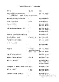 LIBRI SCOLASTICI SCUOLA SUPERIORE 