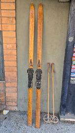 Sci vintage in legno
