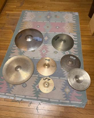 Set piatti batteria misto Zildjian / UFIP / Paiste