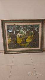 Quadro Olio su Tela - Ulivi Secolari Carrozzini