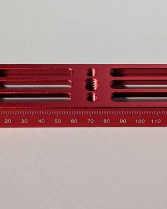 Barra vixen con fori passanti da 150mm con riferim