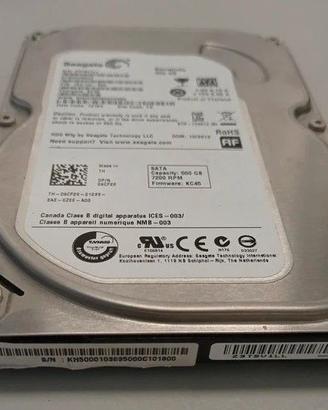 📦Lotto 2 Hard Disk 3.5 SATA Seagate 500GB+160GB