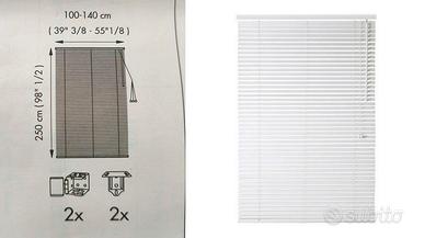 Tenda Veneziana IKEA LINDMON Legno Bianco 100x250