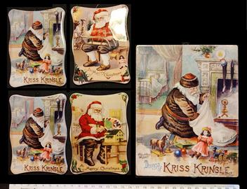 QUADRETTI  BABBO NATALE  IN RESINA