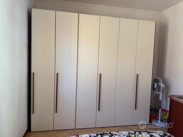 Camera solo Armadio e Letto Matrimoniale Ciliegio