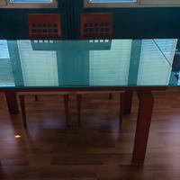 Tavolo cristallo  e sedie Callegaris