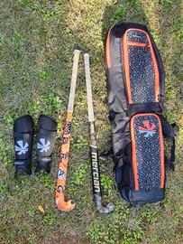 Hockey sul prato >borsa - due bastoni - parastichi