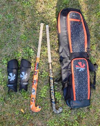 Hockey sul prato >borsa - due bastoni - parastichi