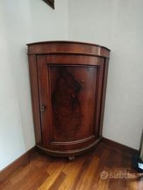 Cantonale Luigi Filippo in noce e radica di noce