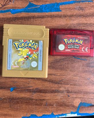 Cartucce gioco game boy color .advance