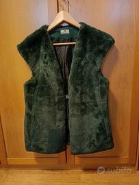 Gilet in ecopelle pelliccia