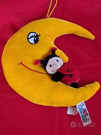Peluche Mezzaluna con coccinella 