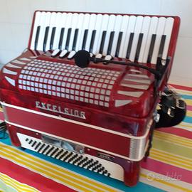 Fisarmonica exelsior nuova 80bassi 7+2rossa.