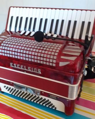Fisarmonica exelsior nuova 80bassi 7+2rossa.