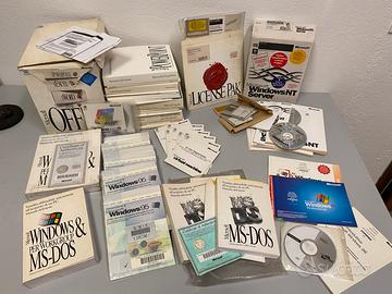 Manuali e programmi anni '80, '90 e 2000 per PC