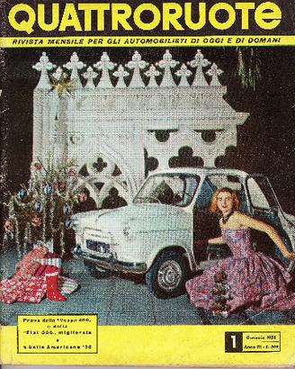 QUATTRORUOTE n.24 Gennaio1958 VESPA 400 FIAT 500
