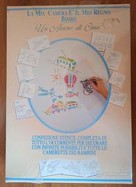 stencil per stanza bambini