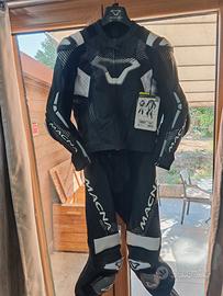 tuta pelle moto manca armadyl 2pc