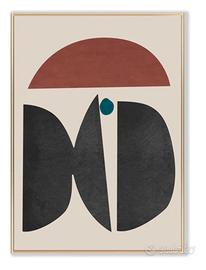 stampa astratto nordico scandivano 50x70cm