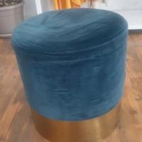 Pouf arredamento colore petrolio/blu scuro 