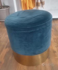 Pouf arredamento colore petrolio/blu scuro 