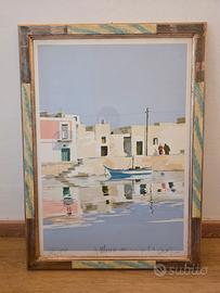 litografia firmata da Aldo Riso