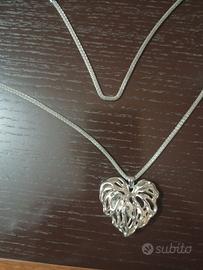collana con pendente a cuore 