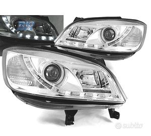 FARI OPEL ZAFIRA 99-05 LUCE DIURNA A LED FONDO CRO