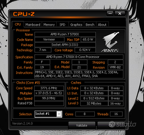 PC Gaming Ryzen 7 5700X RX 9060 XT 16GB 32GB RAM