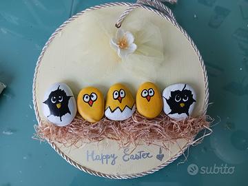 quadretto pasquale con pulcini