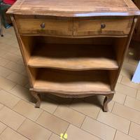 Piccolo mobiletto intarsiato noce antico 90x60x25