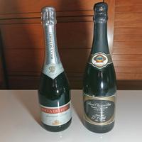 2 rare bottiglie Spumante VINTAGE da collezione
