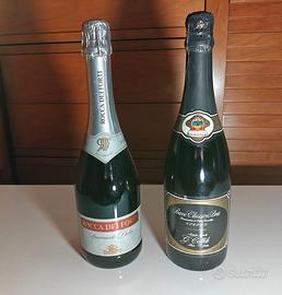 2 rare bottiglie Spumante VINTAGE da collezione