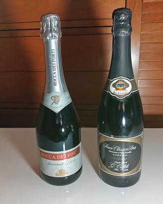 2 rare bottiglie Spumante VINTAGE da collezione