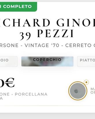 servizio Richard Ginori  autentico