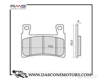 Coppia Pastiglie Honda Cbr 600 Anteriori Organiche