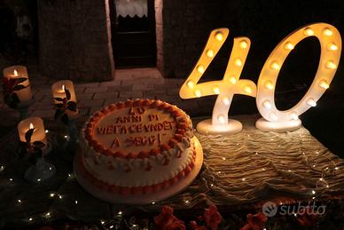 NUMERI LUMINARIE PER FESTE DI COMPLEANNO