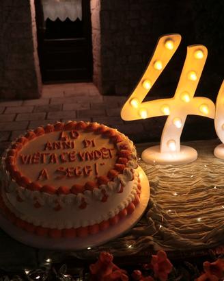 NUMERI LUMINARIE PER FESTE DI COMPLEANNO