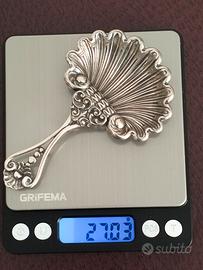 Cucchiaio in argento 800 porta bonbon o fragole