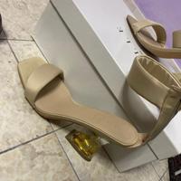 Gaelle Paris scarpe sandalo in raso