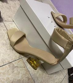 Gaelle Paris scarpe sandalo in raso