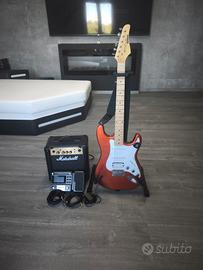 kit chitarra elettrica Kramer + AMP + Pedana